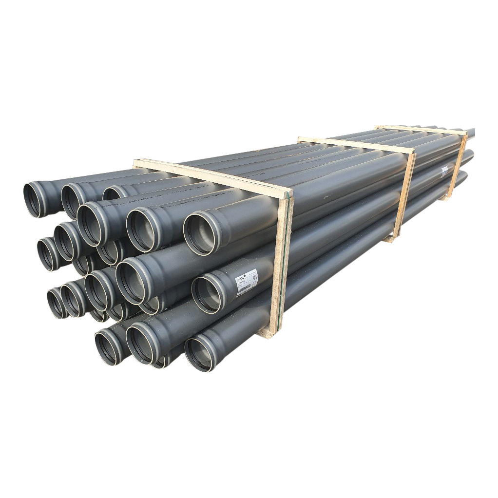 PVC-Rohr 160&nbsp;mm – Sn8 – 5&nbsp;m